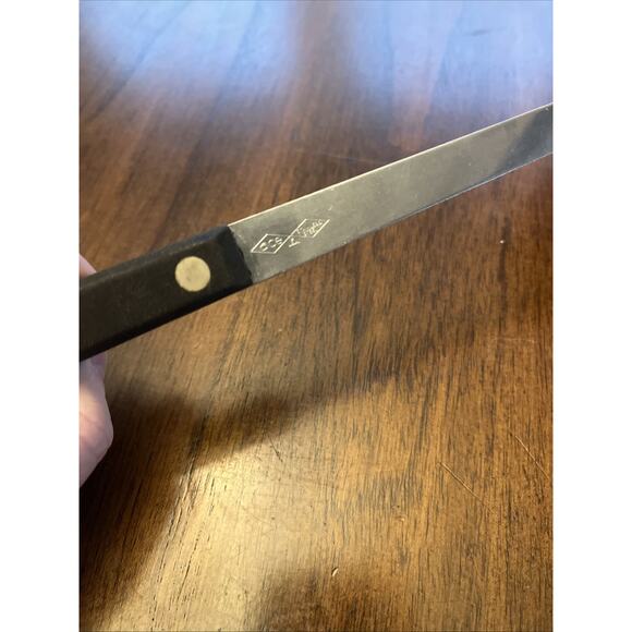 Vintage Ace Kitchen Stainless Steel Soup Ladle, Black Handle, Made in USA, Chef - Picture 3 of 7